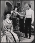 Barbara Cook, Elizabeth Allen, unidentified actor, and Walter Chiari in the stage production The Gay Life