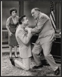 Dolores Sutton, Lonny Chapman and William Bendix in the stage production General Seeger