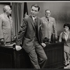 John Leslie, Tim O'Connor, William Bendix and Dolores Sutton in the stage production General Seeger