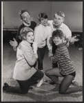 Bernadette Peters, Joel Grey, Lauree Berger, Jerry Dodge, and Betty Ann Grove in rehearsal for the stage production George M!