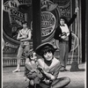 Angela Martin [with her doll Tiny], Scotty Salmon [on the left] and Harvey Evans [on the right] in the stage production George M!