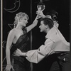 Jacqueline Bertrand and Tom Carlin in the stage production The Geranium Hat