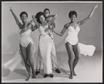 Rosalind Cash, Rawn Spearman, Thelma Oliver and unidentified [left] in the stage production Get On Board the Jazz Train