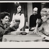 Maureen Stapleton, Ayn Ruymen, Michael Lombard, and Betsy von Furstenberg in the stage production The Gingerbread Lady