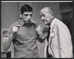 Director Joe Layton and composer Noel Coward in rehearsal for the stage production The Girl Who Came to Supper