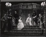 Florence Henderson and Irene Browne (center) with company in the stage production The Girl Who Came to Supper