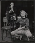 George Peppard and Lenka Peterson in rehearsal for the stage production Girls of Summer