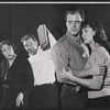 Fay Compton, director Burgess Meredith, Larry Hagman, and Lois Nettleton in rehearsal for the stage production God and Kate Murphy