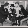 Eydie Gorme, Steve Lawrence, Antony De Vecci [?], and Diana Saunders in rehearsal for the stage production Golden Rainbow