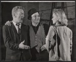 Kenneth Tobey, unidentified actor, and Paula Wayne in rehearsal for the stage production Golden Boy