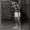 Sammy Davis, Jr. in rehearsal for the stage production Golden Boy