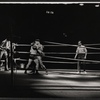 Sammy Davis, Jr. (center in ring) and cast members in the stage production Golden Boy