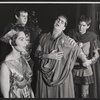 Viveca Lindfors, Thayer David [left] and unidentified others in the stage prodcution The Golden Six