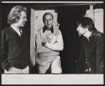 Composer Peter Link, playwright Neil Simon, and unidentified man in rehearsal for the stage production The Good Doctor