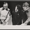Playwright Neil Simon and unidentified men in rehearsal for the stage production The Good Doctor