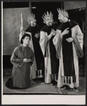 Uta Hagen, Gene Saks, Logan Ramsey and George Ebeling in the 1956 Off-Boadway production of The Good Woman of Setzuan