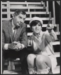 Milton Berle and Brenda Vaccaro in rehearsal for the stage production The Goodbye People