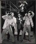 Vincent Otero [left], David Paymer [center] and unidentified others in the tour of stage production Grease