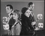 Robert Lansing, Gerry Jedd, Nan Martin, and Fritz Weaver in the stage production The Great God Brown