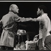 Curt Jurgens and Clarence Williams III in the stage production The Great Indoors