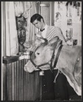 Publicity photo of Anthony Perkins in the stage production Greenwillow