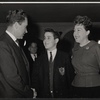Richard M. Nixon, Robert Levitt Jr. and Ethel Merman in publicity photo for the stage production Gypsy