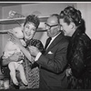 Ethel Merman and unidentified others in publicity photo for the stage production Gypsy