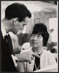 John Cleese and Charlotte Rae in rehearsal for the stage production Half a Sixpence
