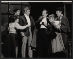 Tommy Steele [left] and unidentified others in the stage production Half a Sixpence