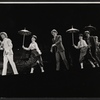 Tommy Steele, Polly James, Grover Dale, unidentified actress, and Will MacKenzie in the stage production Half a Sixpence