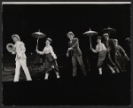 Tommy Steele, Polly James, Grover Dale, unidentified actress, and Will MacKenzie in the stage production Half a Sixpence