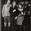 Roger C. Carmel, Dick Kallman, and unidentified actress in the stage production Half a Sixpence