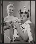 Audre Johnston and Dom DeLuise in the stage production Half-Past Wednesday