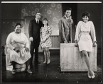 Lillian Hayman, Allen Case, Barbara Sharma[?]. Billy Dee Williams, and Leslie Uggams in the stage production Hallelujah, Baby!