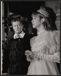Alfred Ryder and Julie Harris in the Shakespeare in the Park stage production Hamlet
