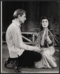 John Cullum and Linda Marsh in the stage production Hamlet