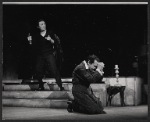 Richard Burton and Alfred Drake in the stage production Hamlet