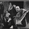 Richard Burton, George Voskovec, and company in the stage production Hamlet