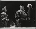 Constance Cummings, Patrick Wymark, and Nicol Williamson in the stage production Hamlet