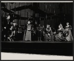 Stacy Keach, Barnard Hughes, James Earl Jones, Colleen Dewhurst, and company  in the Shakespeare in the Park stage production Hamlet