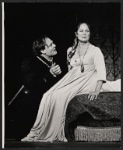 Stacy Keach and Colleen Dewhurst in the Shakespeare in the Park stage production Hamlet