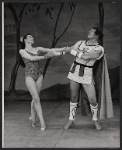 Janice Rule and Cyril Ritchard in the stage production The Happiest Girl in the World