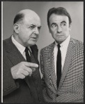 John McGiver and Lee Bergere in publicity for the stage production Happiness Is Just a Little Thing Called a Rolls Royce