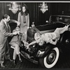 Pat Harrington, Hilda Brawner, Phoebe Dorin and unidentified [left] in the stage production Happiness is Just a Little Thing Called a Rolls-Royce