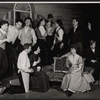 Marguerite Piazza, Barbara Perry [center] and unidentified others in the stage production Happy as Larry