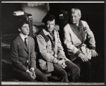 Mike Rupert, Robert Goulet and David Wayne in the stage production The Happy Time.