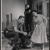 Robert Alda, Paul Langton and Linda Darnell in the stage production Harbor Lights