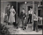 Paul Langton, Linda Darnell, Robert Alda, Peter Votrian and Pat Harrington in the stage production Harbor Lights