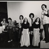 Roy Bittan, Harry Rumpf, Pete Gries, Steve Merola, Stu Freeman, Gini Eastwood, John Twomey, Anne Sarofeen, and Tom Martel in the stage production Hard Job Being God