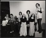 Roy Bittan, Harry Rumpf, Pete Gries, Steve Merola, Stu Freeman, Gini Eastwood, John Twomey, Anne Sarofeen, and Tom Martel in the stage production Hard Job Being God